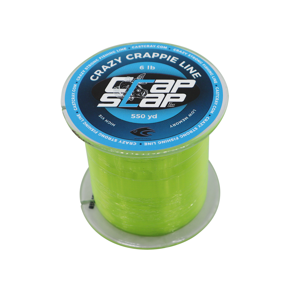Crap Slap - Crazy Crappie Line - Chartreuse 6lb