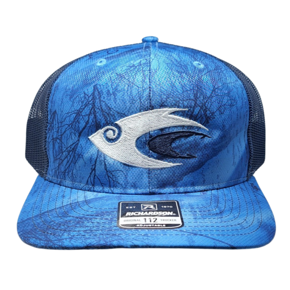 Blue Fishing Camo - Dad Hat - Cast Cray Outdoors