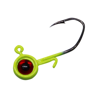 Big Eye Jig Heads - 1/32 oz - Chartreuse - 5pc Pack - Cast Cray