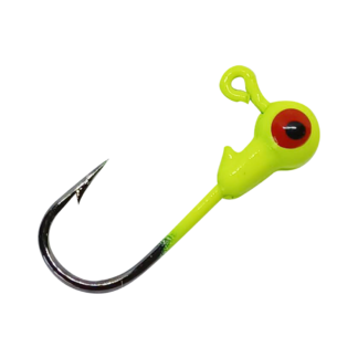 Round Jig Heads - Lime Chartreuse - 1/32 oz. - Cast Cray Outdoors