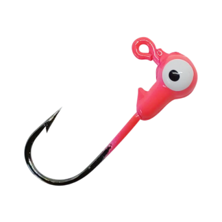 Round Jig Heads - Flo Pink - 1/32 oz. - Cast Cray Outdoors