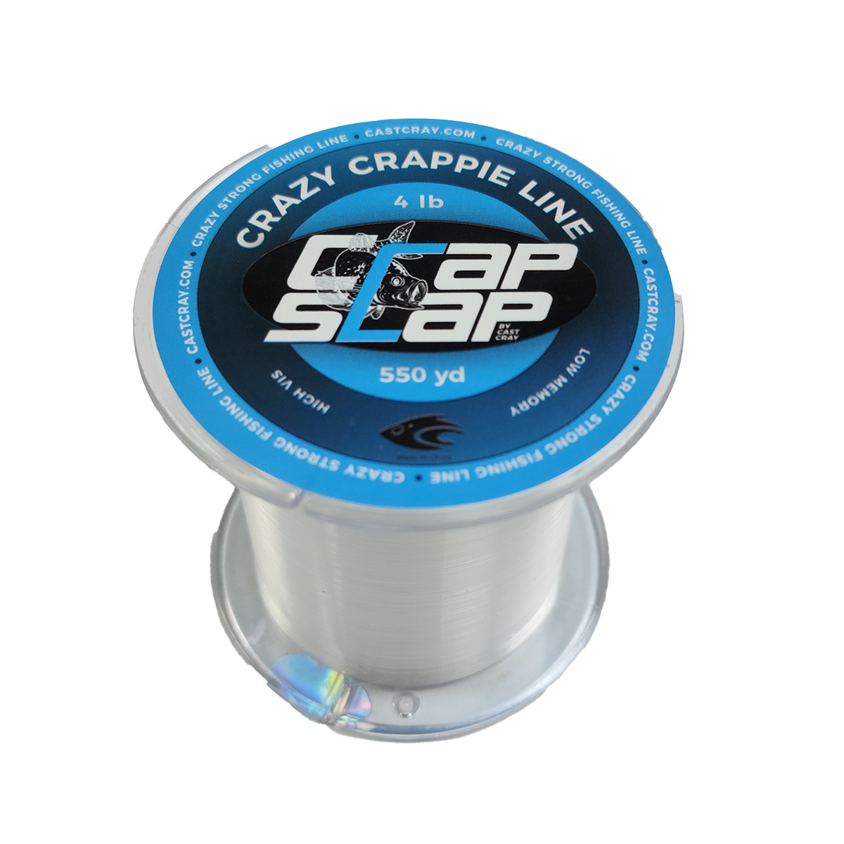 Crap Slap - Crazy Crappie Line - Clear 4lb