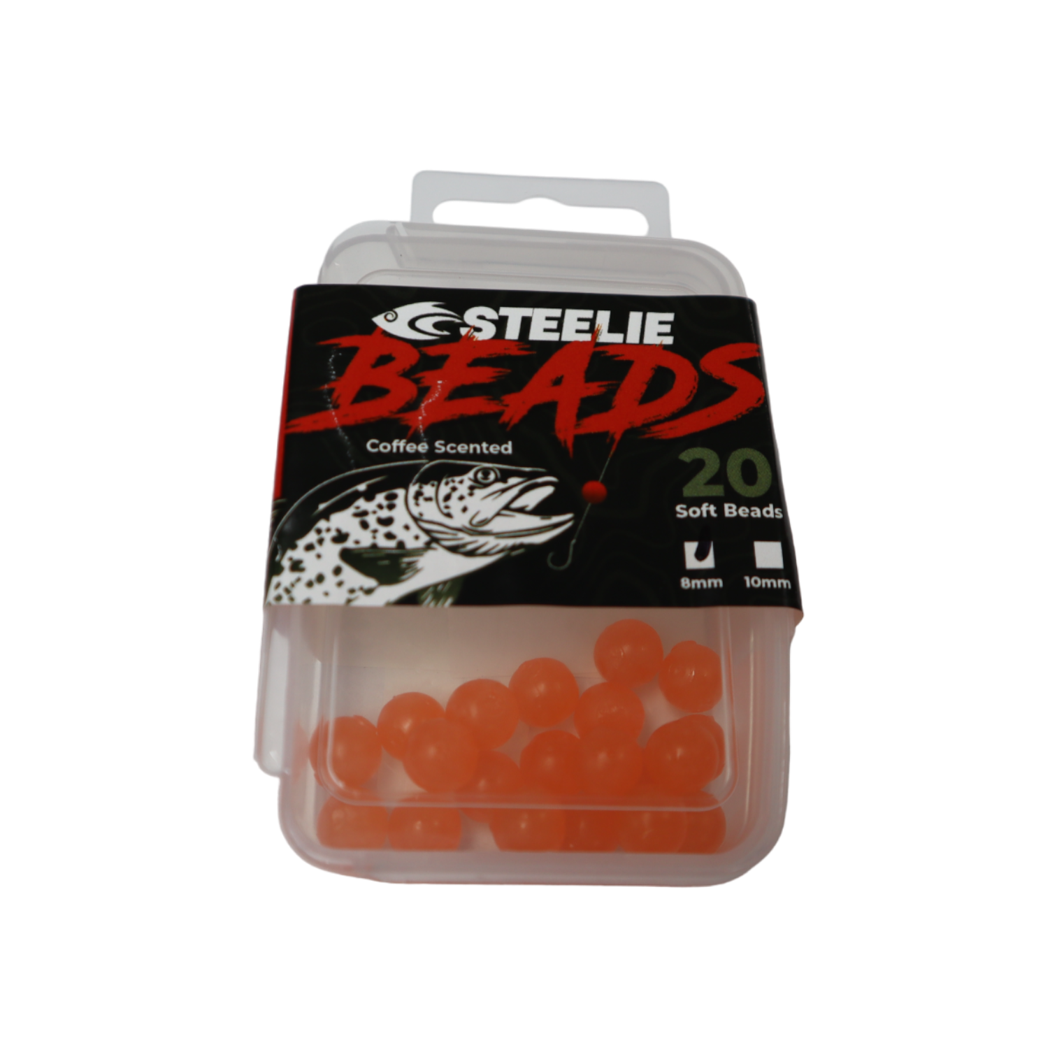 Steelie Beads - 8mm - Orange Glass - Cast Cray Outdoors