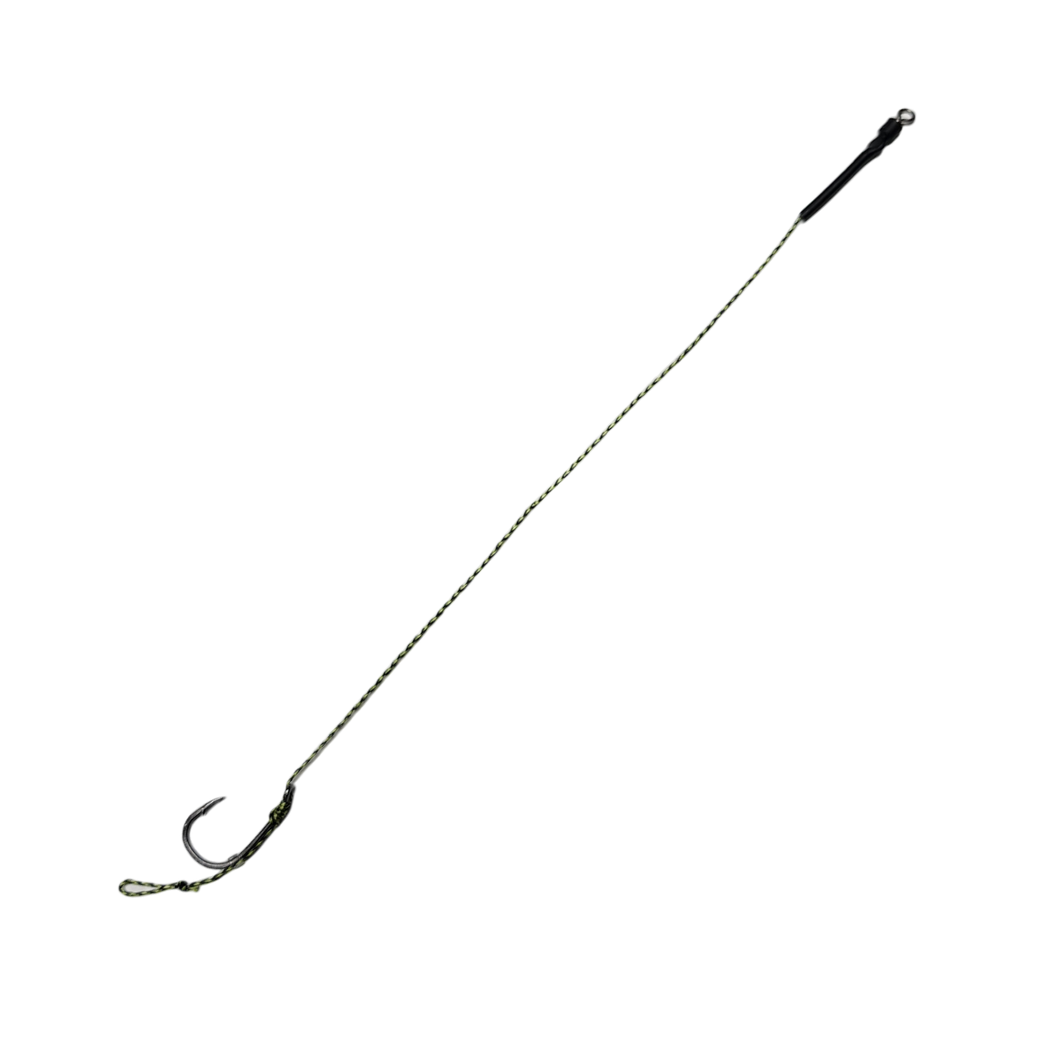 thumbnail image 2 of UK Catfish Hair Rig 2/0 Hook With 100lb Braided Leader (Black) - CatMaster Tackle 2 of 6