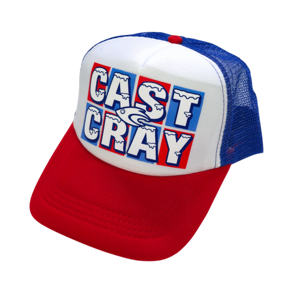 7 Panel Black Flag Cast Cray Hat - Cast Cray Outdoors