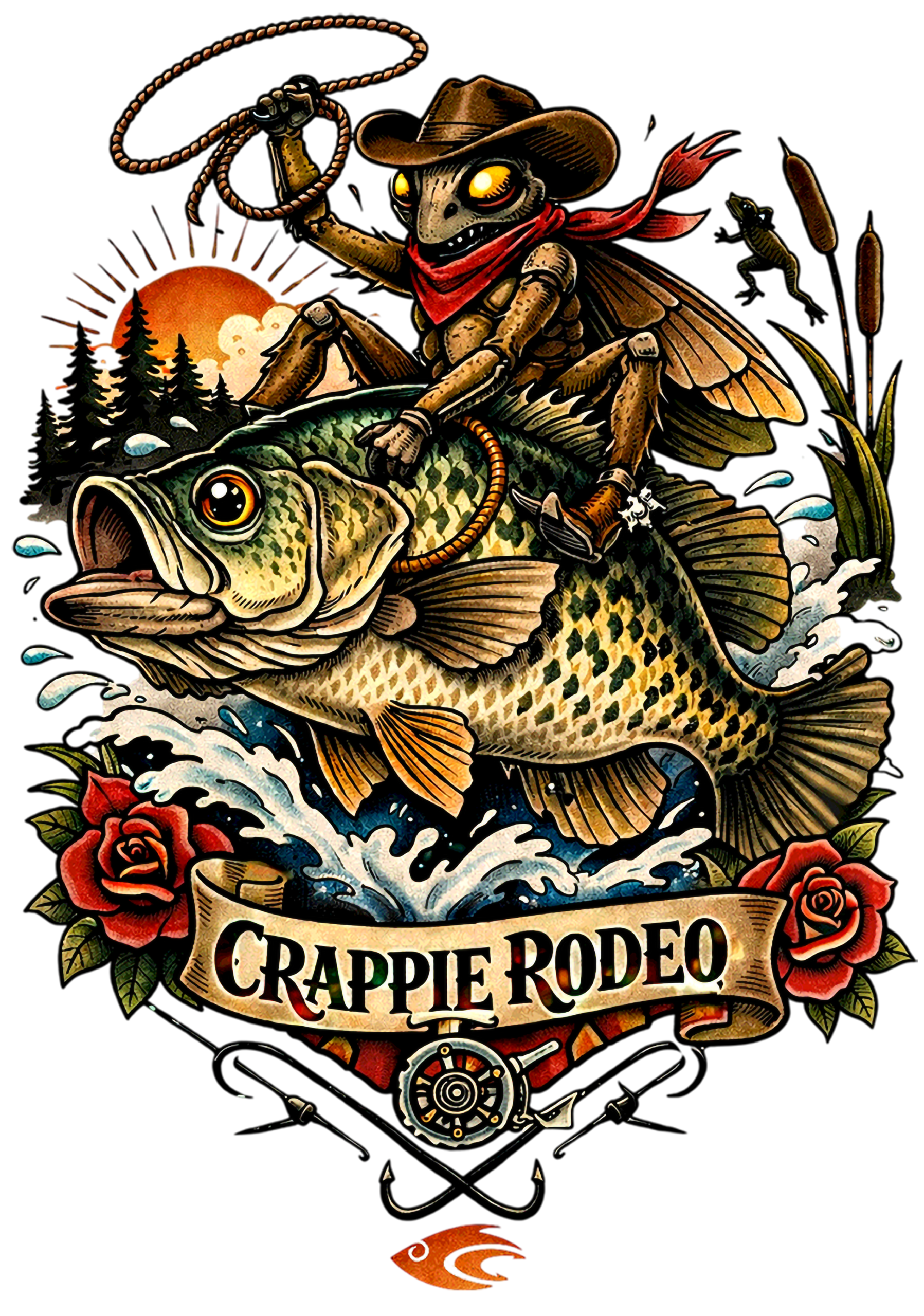 Cast Cray Crappie Rodeo Tee - Image 2