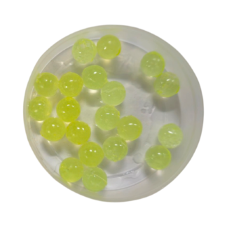 Trout Crazy Soft Beads - 10mm Chartreuse Glass