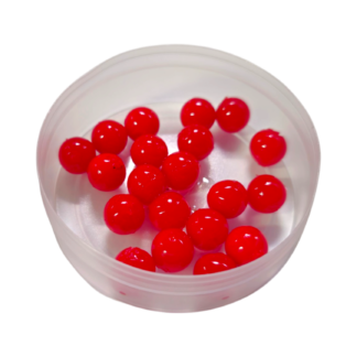 Trout Crazy Soft Beads - 10mm Red
