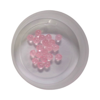 Trout Crazy Soft Beads - 6mm Pink Glass