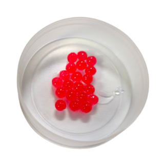 Trout Crazy Soft Beads - 6mm Red Glasss